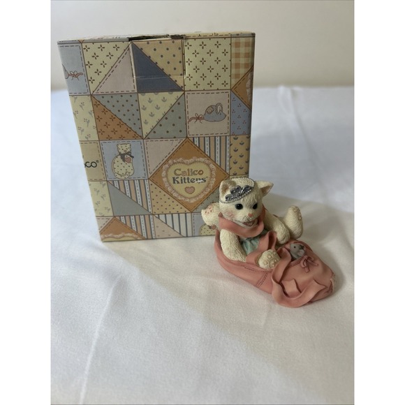 Enesco Calico Kittens "We're Partners In The Dance Of Life" With Box Ballet Shoe - Picture 1 of 7